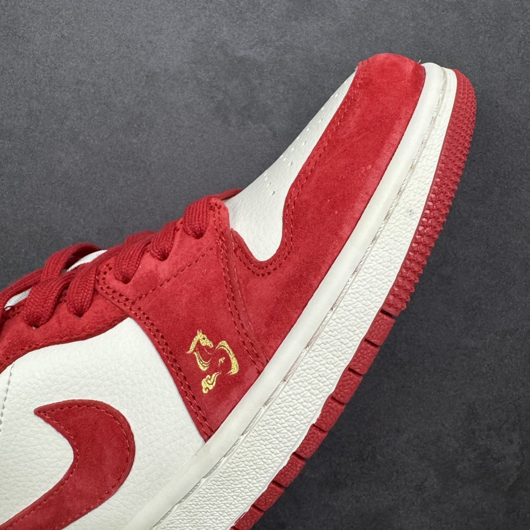 图片[5]-【定制版】Air Jordan 1 Low AJ1 乔1 2026马年限定 高端定制 低帮复古篮球鞋  #定制皮料 原厂3D打印 定制鞋盒 原楦原纸板 纯正空军版型 内置全掌气垫 货号：DX6259-602  尺码：36 36.5 37.5 38 38.5 39 40 40.5 41 42 42.5 43 44 44.5 45-选品中心
