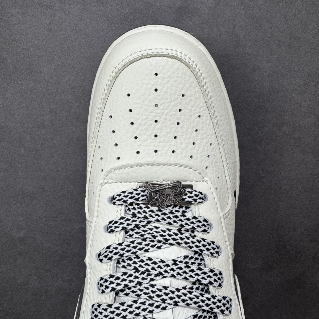 图片[8]-【定制版】NIke Air Force 1 \’07 Low “芬迪联名–奶霜墨纹” 空军一号低帮 运动鞋 休闲鞋 折边针车 工艺难度大 原楦头原纸板 高端定制鞋盒 原厂鞋底 超高清洁度 细节完美 货号：XY9025-020 尺码：36 36.5 37.5 38 38.5 39 40 40.5 41 42 42.5 43 44 44.5 45-选品中心