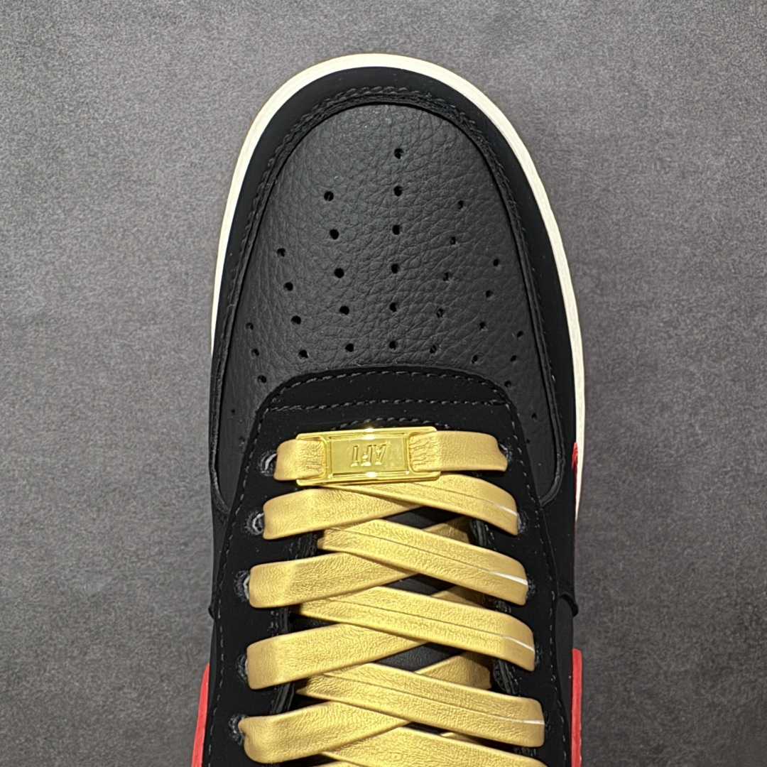 定制版 NIke Air Force 1 '07 Low “黑金赤焰” 空军一号低帮 运动鞋 休闲鞋 NH0601-528 定制版 NIke Air Force 1 '07 Low “黑金赤焰” 空军一号低帮 运动鞋 休闲鞋 NH0601-528