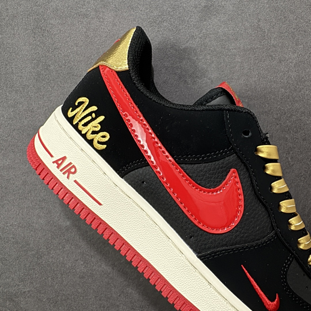 定制版 NIke Air Force 1 '07 Low “黑金赤焰” 空军一号低帮 运动鞋 休闲鞋 NH0601-528 定制版 NIke Air Force 1 '07 Low “黑金赤焰” 空军一号低帮 运动鞋 休闲鞋 NH0601-528