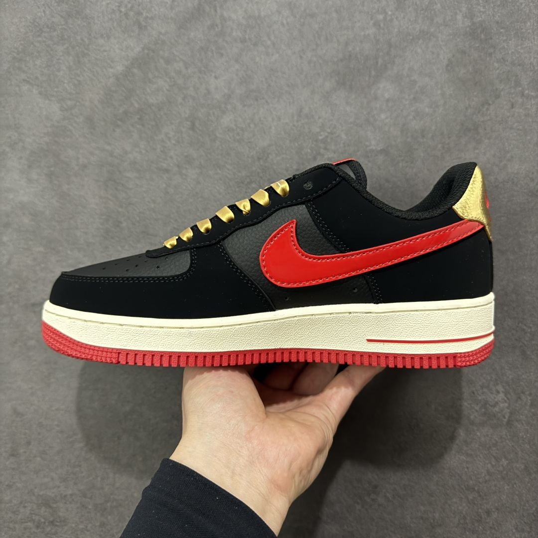 定制版 NIke Air Force 1 '07 Low “黑金赤焰” 空军一号低帮 运动鞋 休闲鞋 NH0601-528 定制版 NIke Air Force 1 '07 Low “黑金赤焰” 空军一号低帮 运动鞋 休闲鞋 NH0601-528