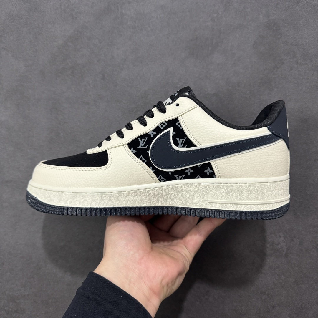 图片[2]-【定制版】Nike Air Force 1\’07 Low LV联名 经典米黑 空军一号低帮休闲板鞋  #原楦头原纸板 高端定制鞋盒 原厂鞋底 超高清洁度 细节完美 货号：LD1999-022  尺码：36 36.5 37.5 38 38.5 39 40 40.5 41 42 42.5 43 44 44.5 45-选品中心