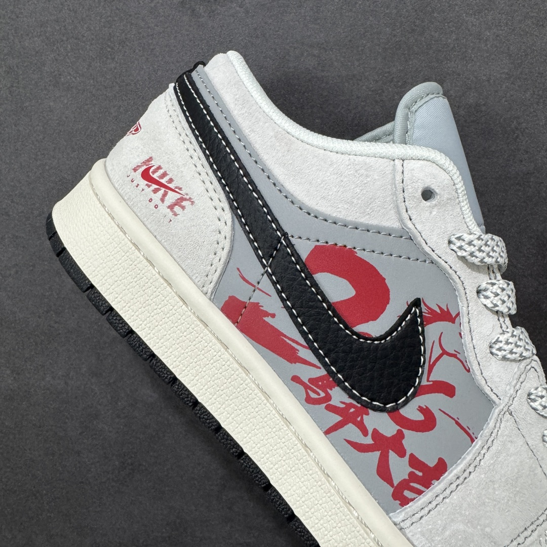 图片[6]-【定制版】Air Jordan 1 Low AJ1 乔1 马年限定 高端定制 低帮复古篮球鞋  #定制皮料 原厂3D打印 定制鞋盒 原楦原纸板 纯正空军版型 内置全掌气垫 货号：JP2026-126  尺码：36 36.5 37.5 38 38.5 39 40 40.5 41 42 42.5 43 44 44.5 45-选品中心