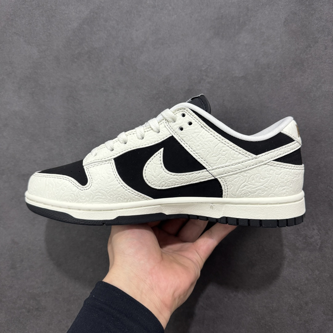 图片[2]-【纯原YC版】Nike Dunk Embossed Baroque 黑白 此款以简约大方的造型设计，给人以随性休闲的时尚格调，穿着舒适轻便，运动灵活自如，满足日常个性穿搭。 货号： IF3944-001 尺码： 35.5 36 36.5 37.5 38 38.5 39 40 40.5 41 42 42.5 43 44-选品中心