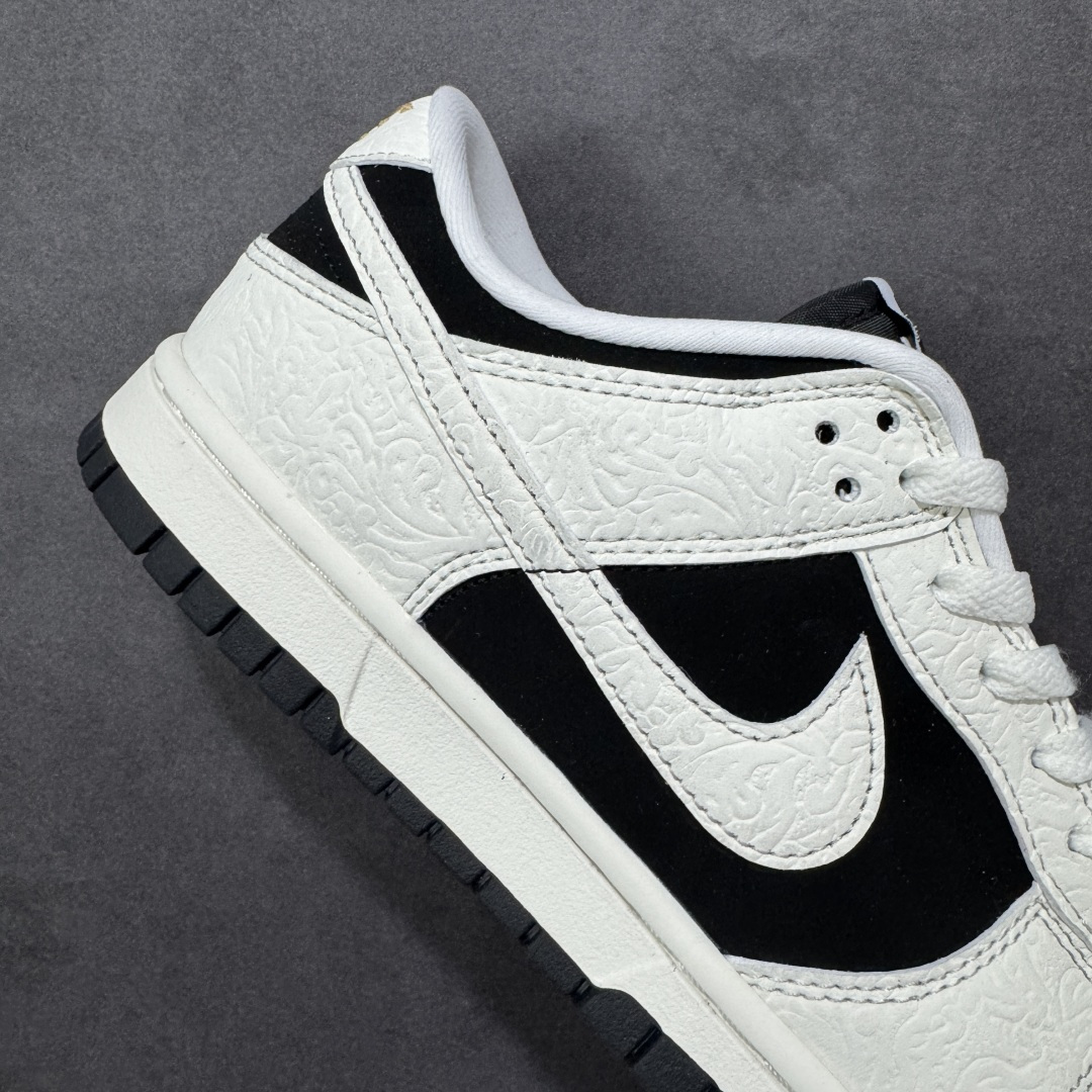 图片[6]-【纯原YC版】Nike Dunk Embossed Baroque 黑白 此款以简约大方的造型设计，给人以随性休闲的时尚格调，穿着舒适轻便，运动灵活自如，满足日常个性穿搭。 货号： IF3944-001 尺码： 35.5 36 36.5 37.5 38 38.5 39 40 40.5 41 42 42.5 43 44-选品中心
