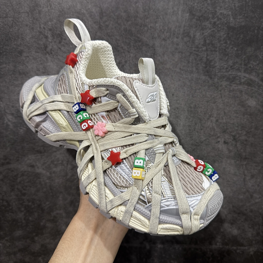图片[3]-【纯原VG版】Balenciaga 3XL Extreme Laces 官方同步 巴黎世家 十代潮流跑鞋 W3XBD9188 珠子鞋低帮复古阔型底姥爹风潮流百搭休闲慢跑鞋 男女鞋配件防尘袋及附送鞋带 全部采用原档案原楦数据开发 1：1比例克重(原鞋一致轻度做旧效果!!) 原装EVA环保去臭环型鞋垫 全新开发5层私模,搭载轻量发泡EVA缓震中底,组合防滑橡胶大底  尺码：35 36 37 38 39 40 41 42 43 44 45 46-选品中心