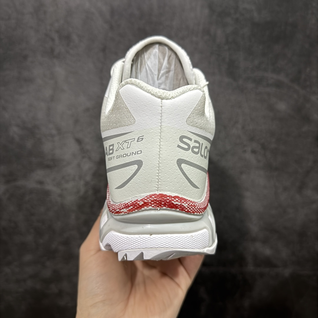 图片[4]-【莞产定制版】SALOMON XT-6 GTX萨洛蒙潮流越野机能户外功能鞋 涂鸦手绘 412529 纯原外贸平台特供订单 耗时半年巨作 全套原纸板楦头开发 原厂特供网布配套加持 确保原汁原味 完美呈现版型 原档数据独家私模五层组合大底 原装Ortholite轻量化鞋垫 中底布带钢印编号 原厂TPU锁扣 进口港宝加持 后跟自然饱满 还原公司包裹性 鞋面以“锯齿”状的包裹系统呈现 在基色底之下加入了各种色点缀 将公司的最新技术和时尚前卫的造型融入耐用的长跑款式中 鞋面由 TPU 薄膜制成 并焊接在高耐磨网眼上 使其既时尚又坚固 由 ACS底盘支撑 可增强稳定性和支撑力 以及由橡胶凸耳 Contragrip外底覆盖的 EVA 缓冲中底 旨在应对崎岖的地形 鞋舌上的彩色Salomon 标签、Quicklace 系统以及鞋头、鞋舌和鞋跟上的附加品牌使细节更加完美 让穿着者可以轻松驾驭户外与通勤下的任何运动生活场景 无缝鞋身户外随意纵横 颜值与脚感兼备 出街通勤 绝对非常吸睛 你值得拥有 尺码：37-45-选品中心