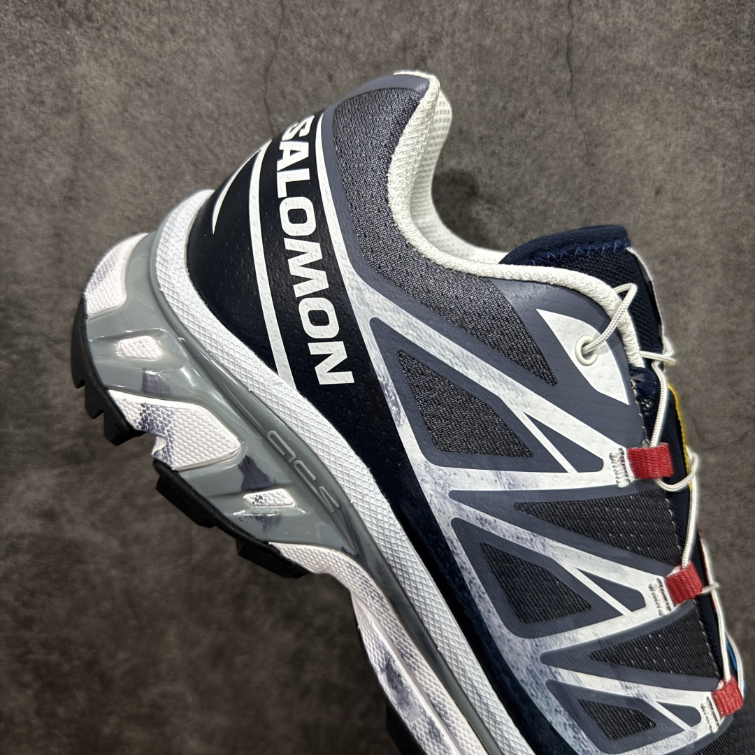 图片[7]-【莞产定制版】SALOMON XT-6 GTX萨洛蒙潮流越野机能户外功能鞋 涂鸦手绘 478640 纯原外贸平台特供订单 耗时半年巨作 全套原纸板楦头开发 原厂特供网布配套加持 确保原汁原味 完美呈现版型 原档数据独家私模五层组合大底 原装Ortholite轻量化鞋垫 中底布带钢印编号 原厂TPU锁扣 进口港宝加持 后跟自然饱满 还原公司包裹性 鞋面以“锯齿”状的包裹系统呈现 在基色底之下加入了各种色点缀 将公司的最新技术和时尚前卫的造型融入耐用的长跑款式中 鞋面由 TPU 薄膜制成 并焊接在高耐磨网眼上 使其既时尚又坚固 由 ACS底盘支撑 可增强稳定性和支撑力 以及由橡胶凸耳 Contragrip外底覆盖的 EVA 缓冲中底 旨在应对崎岖的地形 鞋舌上的彩色Salomon 标签、Quicklace 系统以及鞋头、鞋舌和鞋跟上的附加品牌使细节更加完美 让穿着者可以轻松驾驭户外与通勤下的任何运动生活场景 无缝鞋身户外随意纵横 颜值与脚感兼备 出街通勤 绝对非常吸睛 你值得拥有 尺码：37-45-选品中心