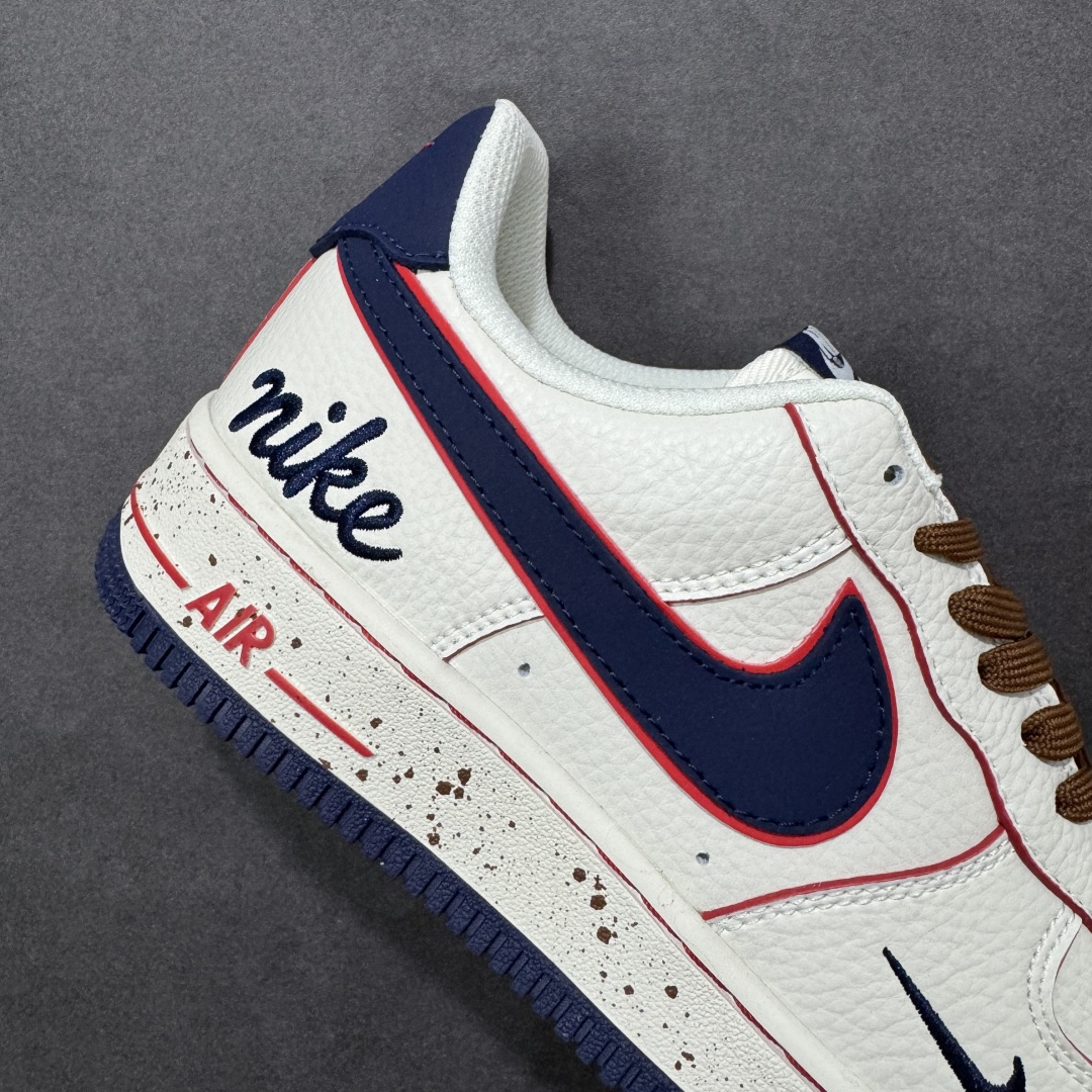 图片[6]-【定制版】公司级NIke Air Force 1 \’07 Low “奶白蓝红斑点” 空军一号低帮 运动鞋 休闲鞋 折边针车 工艺难度大 原楦头原纸板 高端定制鞋盒 原厂鞋底 超高清洁度 细节完美 货号：NH0601-545 尺码：36 36.5 37.5 38 38.5 39 40 40.5 41 42 42.5 43 44 44.5 45-选品中心