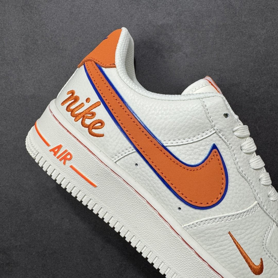 图片[6]-【定制版】公司级NIke Air Force 1 \’07 Low “奶白橙蓝” 空军一号低帮 运动鞋 休闲鞋 折边针车 工艺难度大 原楦头原纸板 高端定制鞋盒 原厂鞋底 超高清洁度 细节完美 货号：NH0601-542 尺码：36 36.5 37.5 38 38.5 39 40 40.5 41 42 42.5 43 44 44.5 45-选品中心