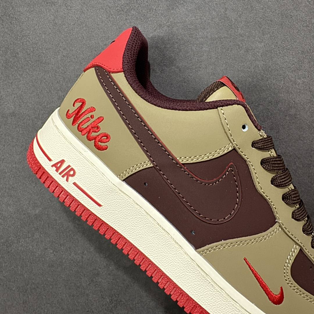 公司级NIke Air Force 1 '07 Low “赤褐暖棕” 空军一号低帮 运动鞋 休闲鞋 折边