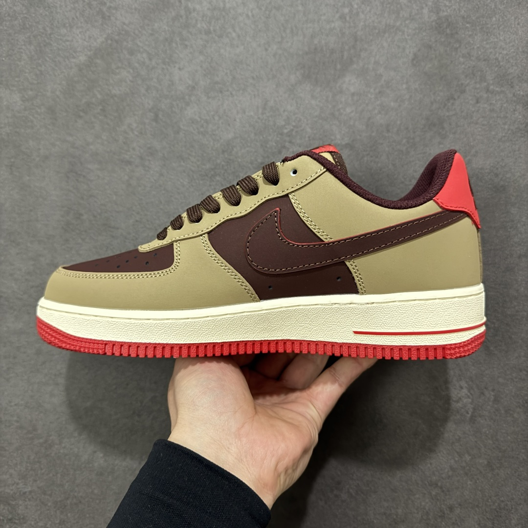 公司级NIke Air Force 1 '07 Low “赤褐暖棕” 空军一号低帮 运动鞋 休闲鞋 折边