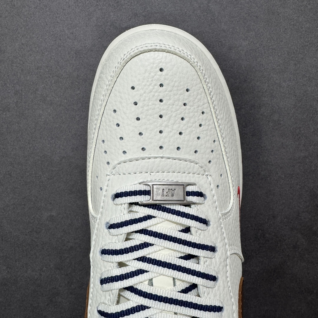 图片[8]-【定制版】公司级NIke Air Force 1 \’07 Low “奶白棕红” 空军一号低帮 运动鞋 休闲鞋 折边针车 工艺难度大 原楦头原纸板 高端定制鞋盒 原厂鞋底 超高清洁度 细节完美 货号：NH0601-541 尺码：36 36.5 37.5 38 38.5 39 40 40.5 41 42 42.5 43 44 44.5 45-选品中心