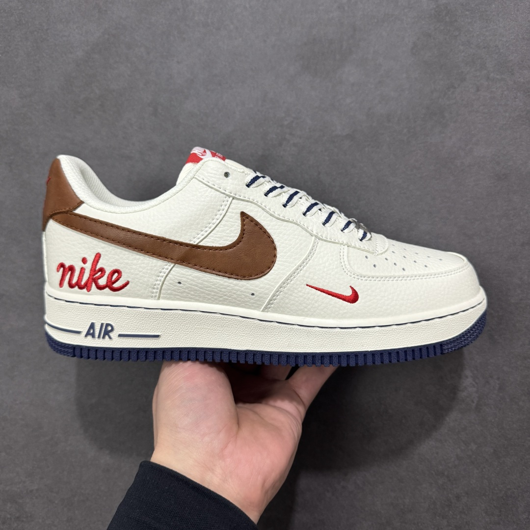 【定制版】公司级NIke Air Force 1 \'07 Low “奶白棕红” 空军一号低帮 运动鞋 休闲鞋 折边针车 工艺难度大 原楦头原纸板 高端定制鞋盒 原厂鞋底 超高清洁度 细节完美 货号：NH0601-541 尺码：36 36.5 37.5 38 38.5 39 40 40.5 41 42 42.5 43 44 44.5 45-选品中心