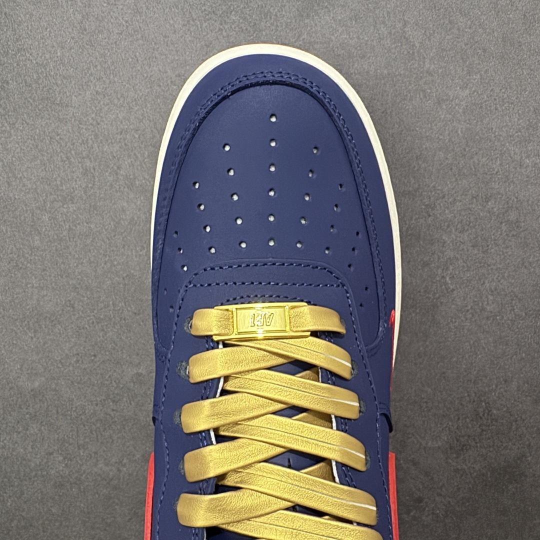 图片[8]-【定制版】公司级NIke Air Force 1 \’07 Low “蓝红金芒” 空军一号低帮 运动鞋 休闲鞋 折边针车 工艺难度大 原楦头原纸板 高端定制鞋盒 原厂鞋底 超高清洁度 细节完美 货号：NH0601-529 尺码：36 36.5 37.5 38 38.5 39 40 40.5 41 42 42.5 43 44 44.5 45-选品中心