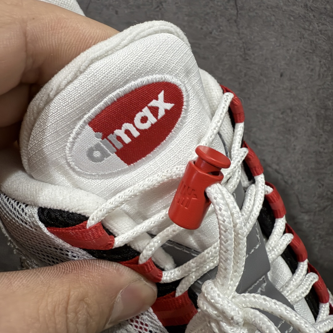 图片[6]-【GX纯原】UNDEFEATED x Nike Air Max 95 OG Big Bubble 灰红 货号：IB4523-003 外贸顶级专供 区别先行版 全部配色原鞋原尺码开发生产 极致还原 全部原厂材料一比一打造 一眼ZP既视感 欢迎对比市场版本 尺码：40 40.5 41 42 42.5 43 44 44.5 45 46 46.5 47.5 48 48.5-选品中心