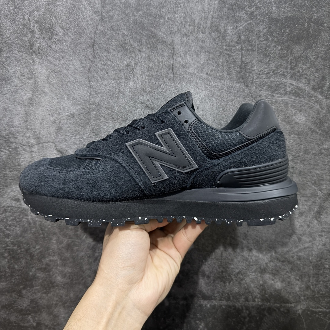 图片[2]-【公司级】New Balance NB 574棕蓝色 复古运动跑步鞋 采用猪巴革组合网织物鞋面材质 全新4层组合独立私模大底 货号：U574LGMT 尺码：36 36.5 37.5 38 38.5 39 40 40.5 41.5 42 42.5 43 44 45-选品中心