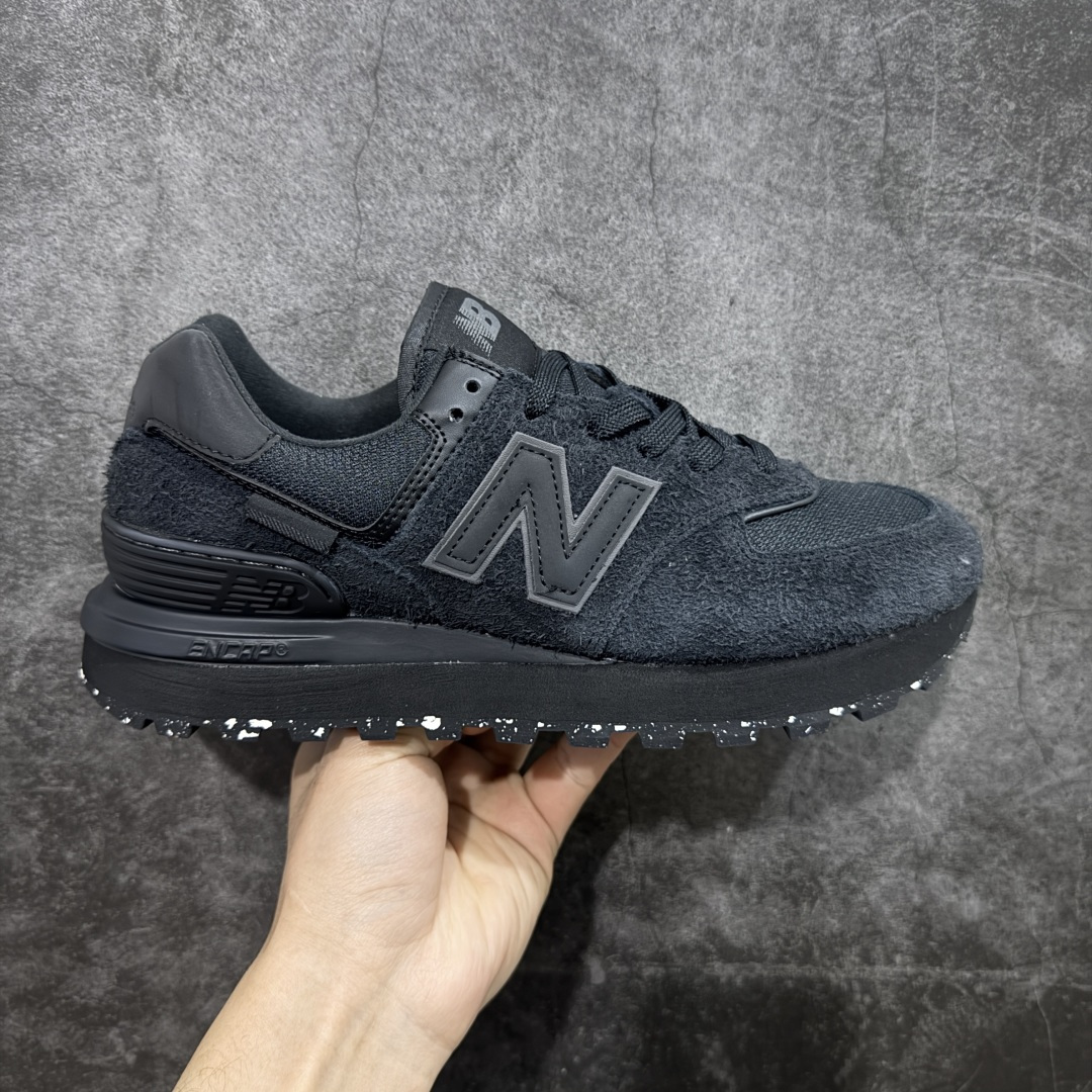 【公司级】New Balance NB 574棕蓝色 复古运动跑步鞋 采用猪巴革组合网织物鞋面材质 全新4层组合独立私模大底 货号：U574LGMT 尺码：36 36.5 37.5 38 38.5 39 40 40.5 41.5 42 42.5 43 44 45-选品中心