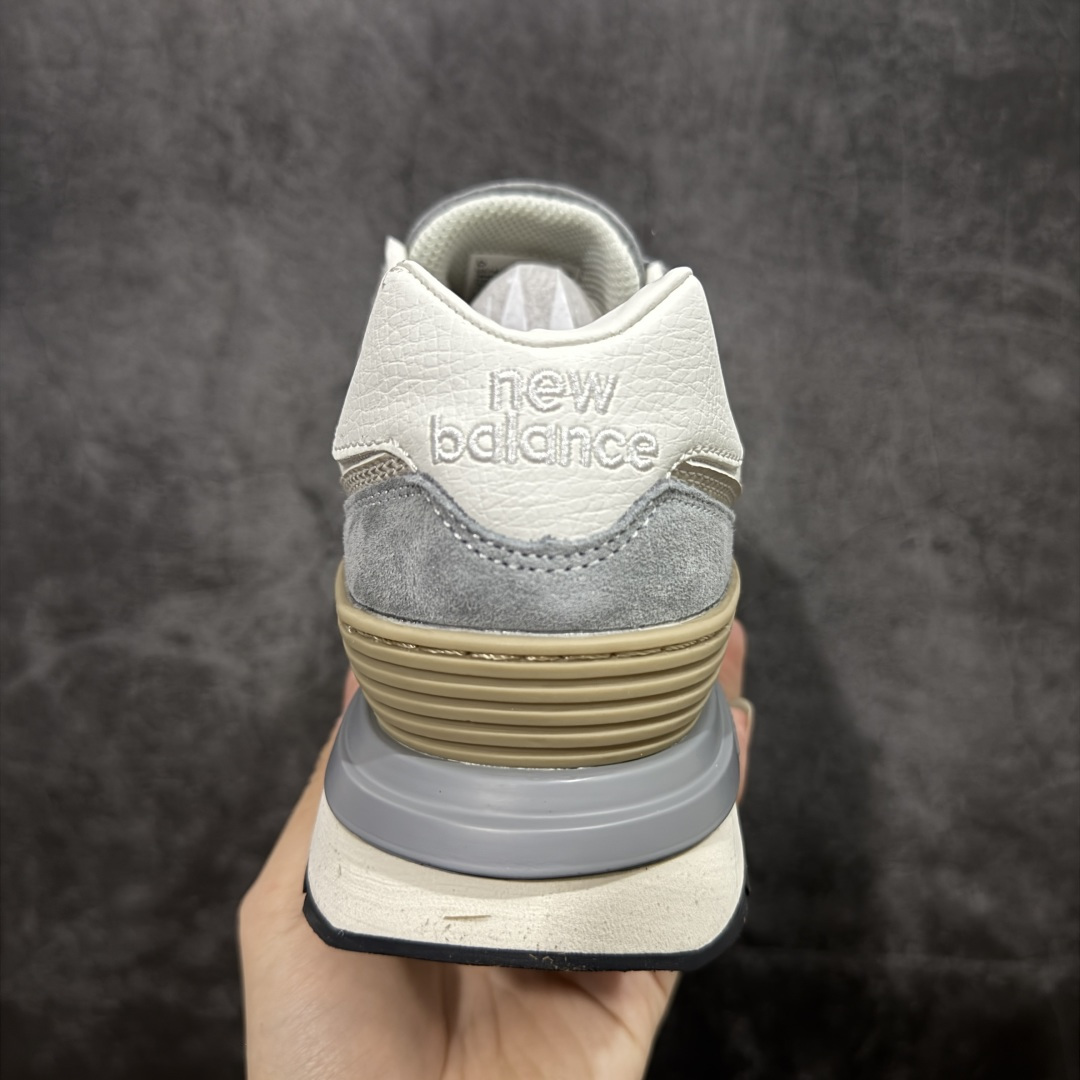 图片[4]-【公司级】New Balance NB 574棕蓝色 复古运动跑步鞋 采用猪巴革组合网织物鞋面材质 全新4层组合独立私模大底 货号：U574LGRG 尺码：36 36.5 37.5 38 38.5 39 40 40.5 41.5 42 42.5 43 44 45-选品中心