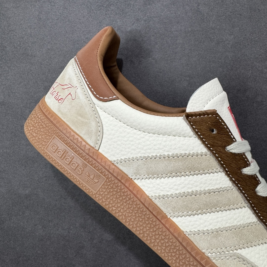 图片[6]-【定制版】Adidas Handball Spezial 马年限定 麂皮阿迪经典复古休闲板鞋 #原厂原档案开发出品 皮料切割干净无任何毛边 鞋型细节完美 超高清洁度 货号：JJ2617 尺码：36 36.5 37 38 38.5 39 40 40.5 41 42 42.5 43 44 45-选品中心