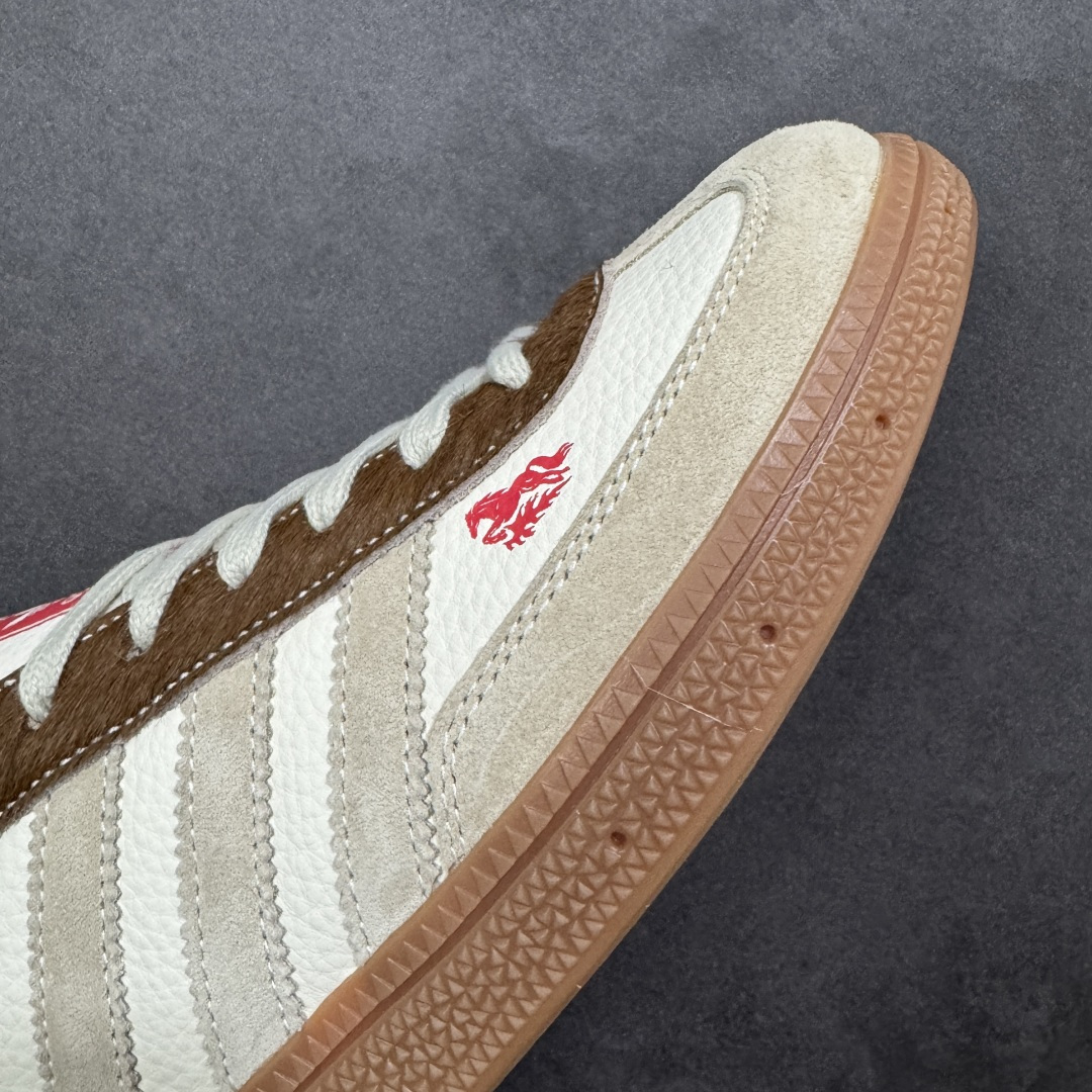 图片[5]-【定制版】Adidas Handball Spezial 马年限定 麂皮阿迪经典复古休闲板鞋 #原厂原档案开发出品 皮料切割干净无任何毛边 鞋型细节完美 超高清洁度 货号：JJ2617 尺码：36 36.5 37 38 38.5 39 40 40.5 41 42 42.5 43 44 45-选品中心