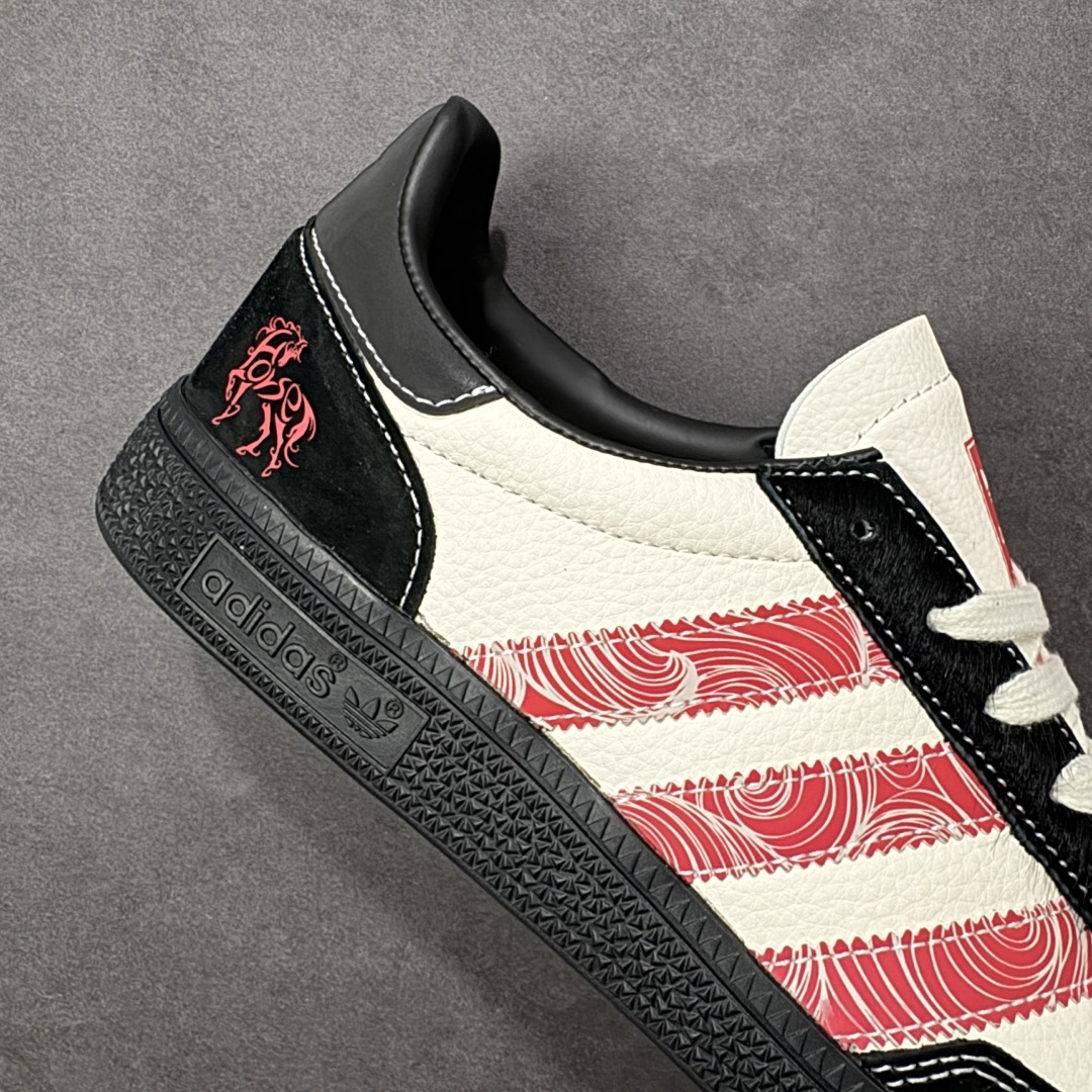 图片[6]-【定制版】Adidas Handball Spezial 马年限定 麂皮阿迪经典复古休闲板鞋 #原厂原档案开发出品 皮料切割干净无任何毛边 鞋型细节完美 超高清洁度 货号：JJ2619 尺码：36 36.5 37 38 38.5 39 40 40.5 41 42 42.5 43 44 45-选品中心