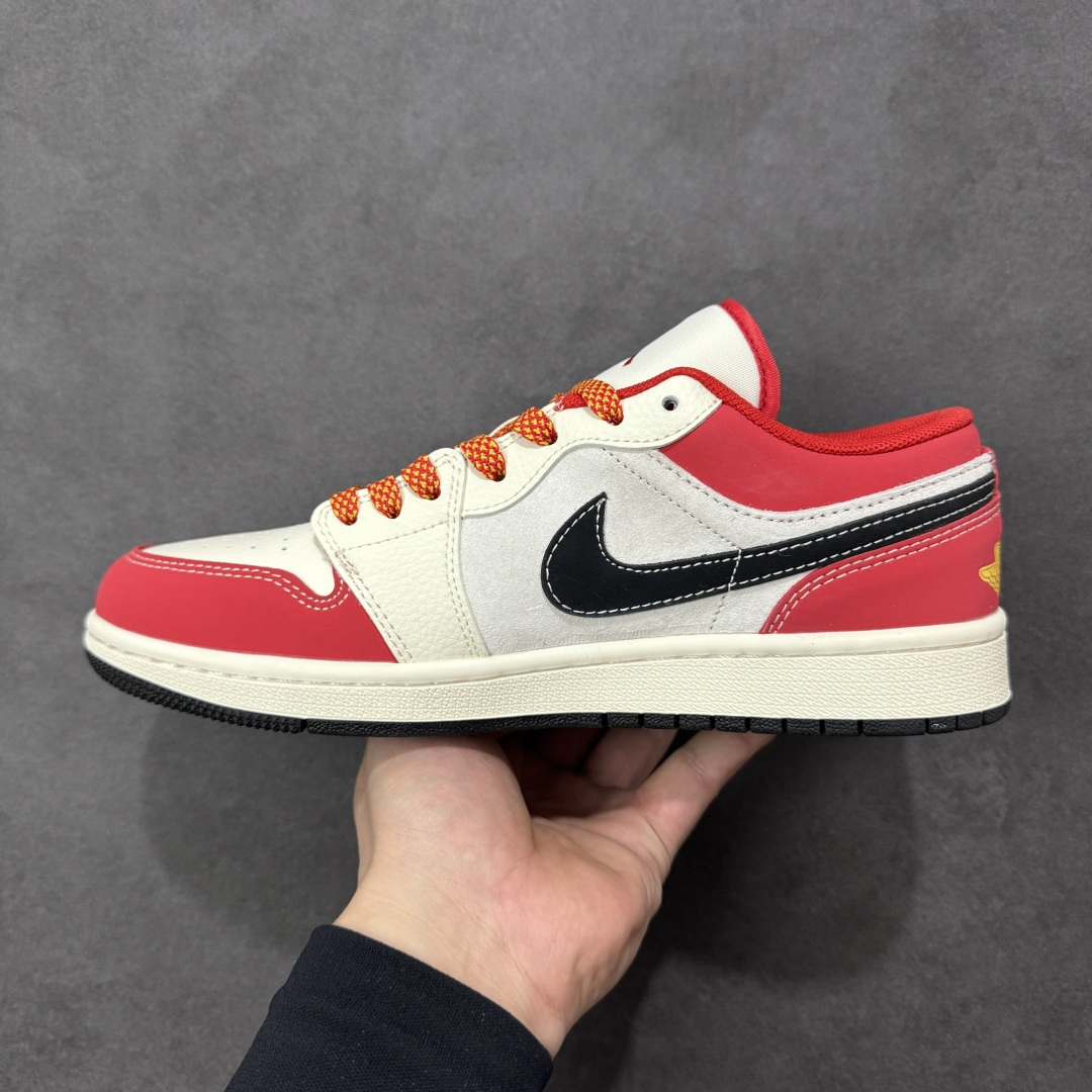 图片[2]-【定制版】Air Jordan 1 Low AJ1 乔1 马年限定 高端定制 低帮复古篮球鞋  #定制皮料 原厂3D打印 定制鞋盒 原楦原纸板 纯正空军版型 内置全掌气垫 货号：HT5088-641  尺码：36 36.5 37.5 38 38.5 39 40 40.5 41 42 42.5 43 44 44.5 45-莆田鞋