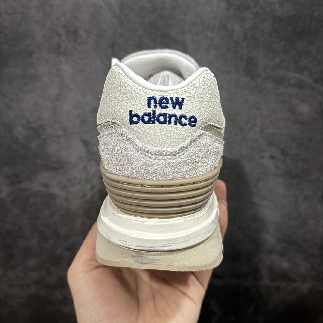 图片[4]-【公司级】New Balance NB 574米白色 复古运动跑步鞋 采用猪巴革组合网织物鞋面材质 全新4层组合独立私模大底 货号：U574LGRS 尺码：36 36.5 37.5 38 38.5 39 40 40.5 41.5 42 42.5 43 44 45-选品中心