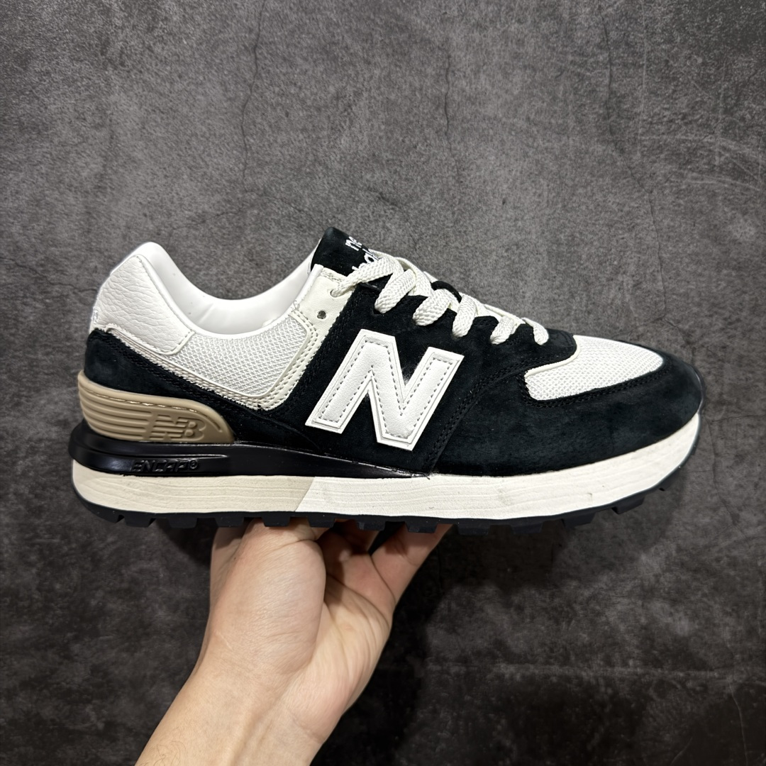 【公司级】New Balance NB 574黑白色 复古运动跑步鞋 采用猪巴革组合网织物鞋面材质 全新4层组合独立私模大底 货号：U574LGRA 尺码：36 36.5 37.5 38 38.5 39 40 40.5 41.5 42 42.5 43 44 45-选品中心