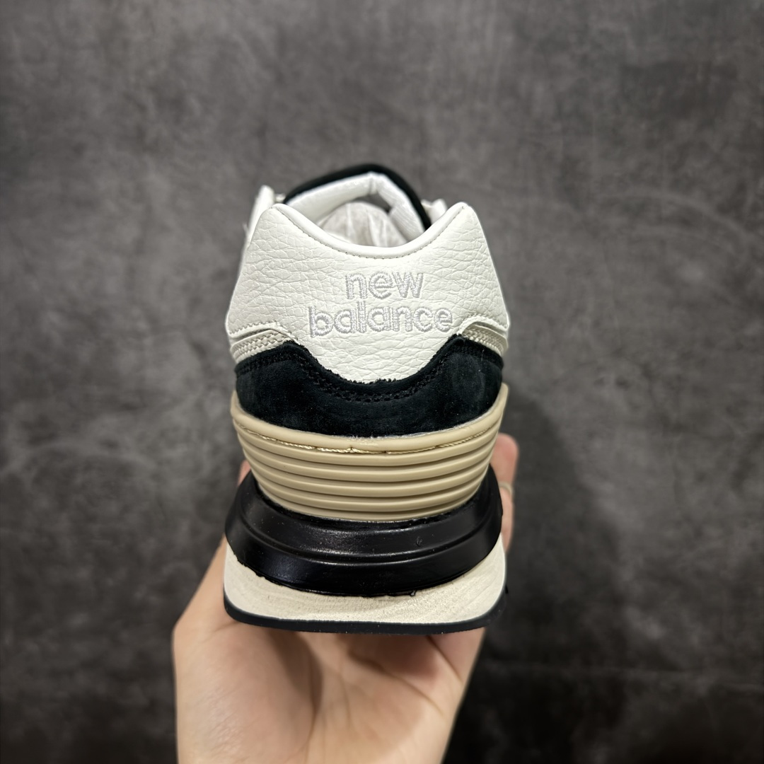 图片[4]-【公司级】New Balance NB 574黑白色 复古运动跑步鞋 采用猪巴革组合网织物鞋面材质 全新4层组合独立私模大底 货号：U574LGRA 尺码：36 36.5 37.5 38 38.5 39 40 40.5 41.5 42 42.5 43 44 45-选品中心
