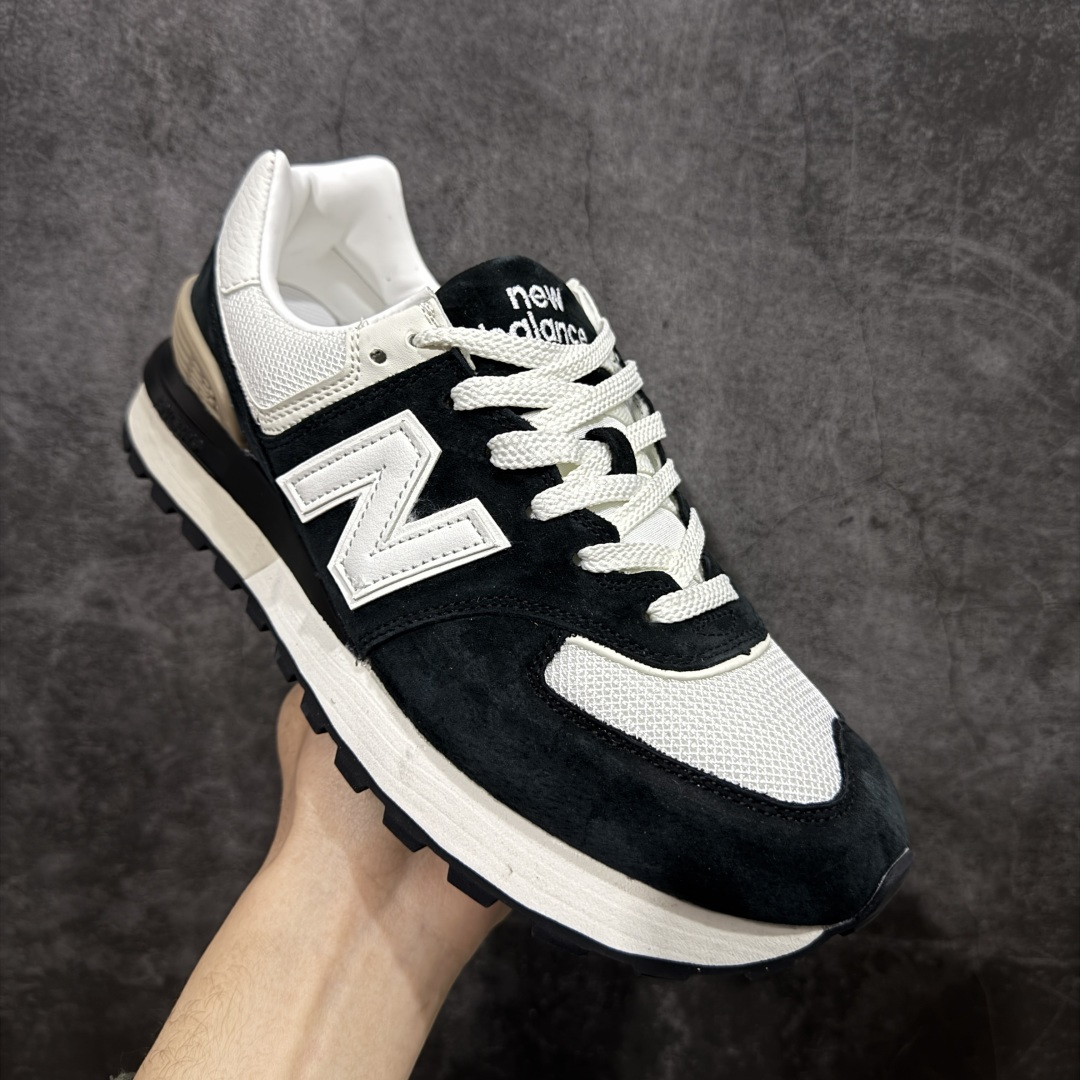 图片[3]-【公司级】New Balance NB 574黑白色 复古运动跑步鞋 采用猪巴革组合网织物鞋面材质 全新4层组合独立私模大底 货号：U574LGRA 尺码：36 36.5 37.5 38 38.5 39 40 40.5 41.5 42 42.5 43 44 45-选品中心