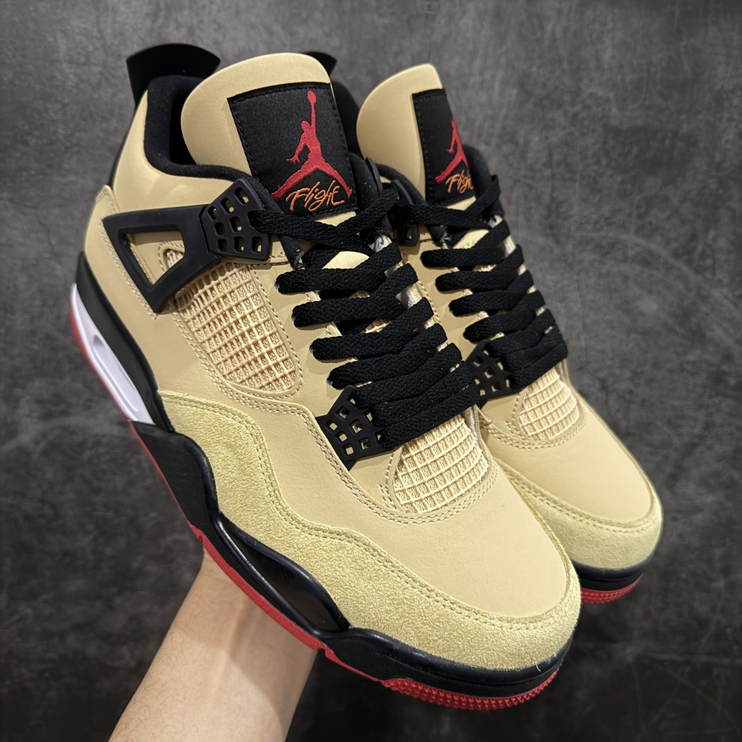【纯原KZ版】Air Jordan AJ4 Retro 卡其黑 工厂全新出货 全新品质 原来的货都没了 懂得都懂 原楦原纸板同源开发 完美呈现乔4的版型 内侧正确双色网格 还原细节 正确气垫颜色 正确网格工艺 正确拉帮工艺 全鞋原装材料制作 原档案原模具打造 货号：IH2094 200 尺码：36-48.5-选品中心
