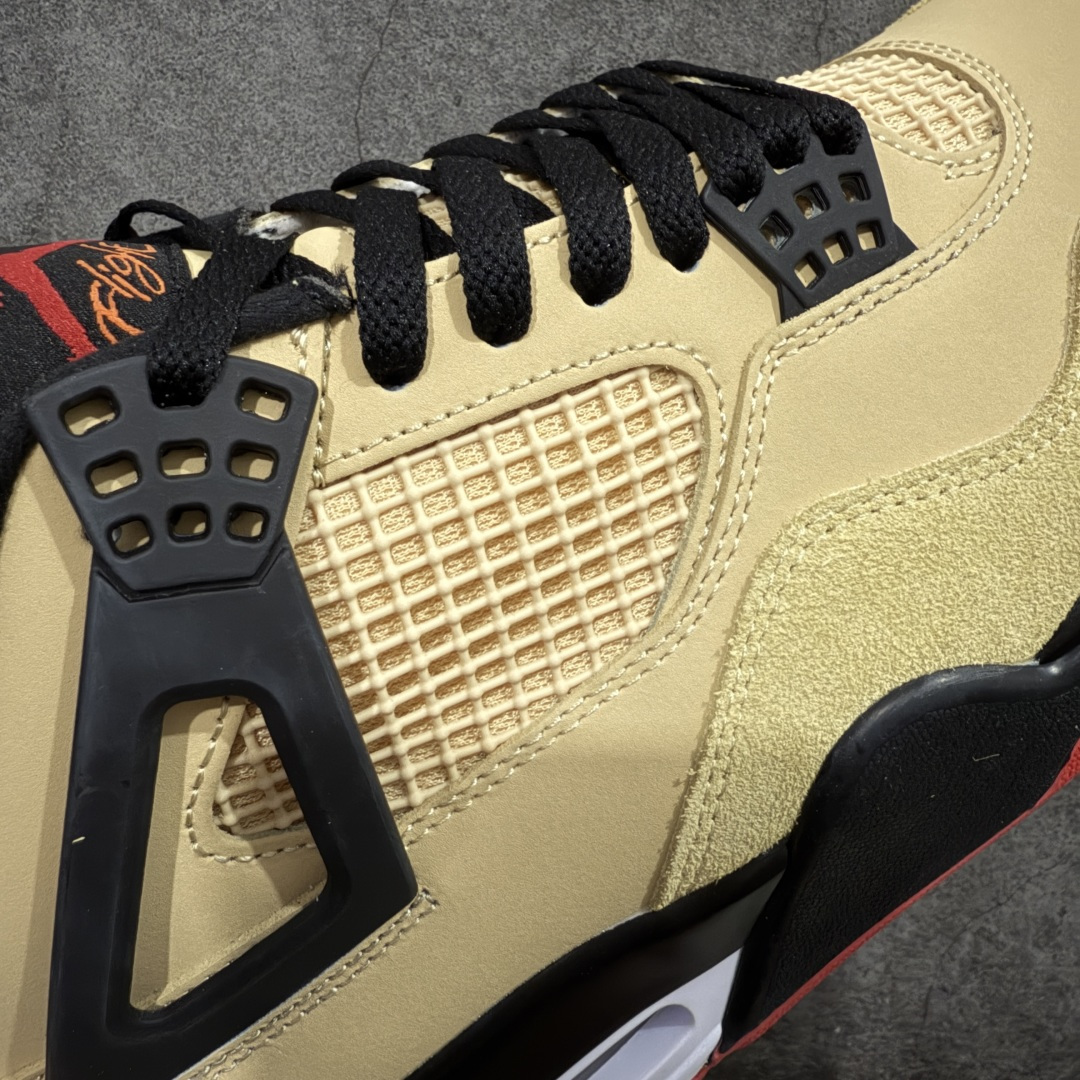 图片[4]-【纯原KZ版】Air Jordan AJ4 Retro 卡其黑 工厂全新出货 全新品质 原来的货都没了 懂得都懂 原楦原纸板同源开发 完美呈现乔4的版型 内侧正确双色网格 还原细节 正确气垫颜色 正确网格工艺 正确拉帮工艺 全鞋原装材料制作 原档案原模具打造 货号：IH2094 200 尺码：36-48.5-选品中心