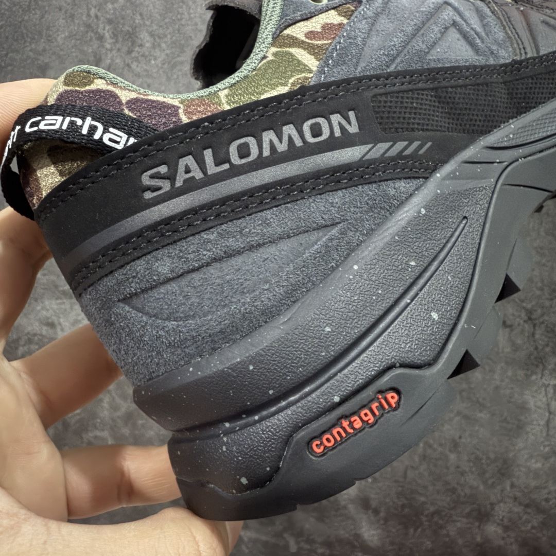 图片[2]-【GX纯原】SALOMON萨洛蒙 X-ALP Carhartt WIP 舒适贴合 登山徒步鞋 男女同款 黑色 491655 原版购入开发 做货 这款由MM6全新演绎的X-AIp专注于其空气动力学的外观上，标志性白色与奶油色带来都市风格 鞋舌上的MM6 数字标志就像一枚手工印章，与SALOMON大胆而高科技的LOGO相得益彰 另一双则以纯粹的黑色打造，突出富质感的细节，标志性运动鞋被提炼为新的都市经典 为 SALOMON带来静谧气息 配送专柜精美包装 面料： 原版进口牛皮+透气网面 内里：原版进口透气网里 鞋底：原版开模防滑橡胶大底 底厚：4CM 尺码： 36 36.5 37.5 38 38.5 39 40 440.5 41 42 42.5 43 44 44.5 45 46-选品中心