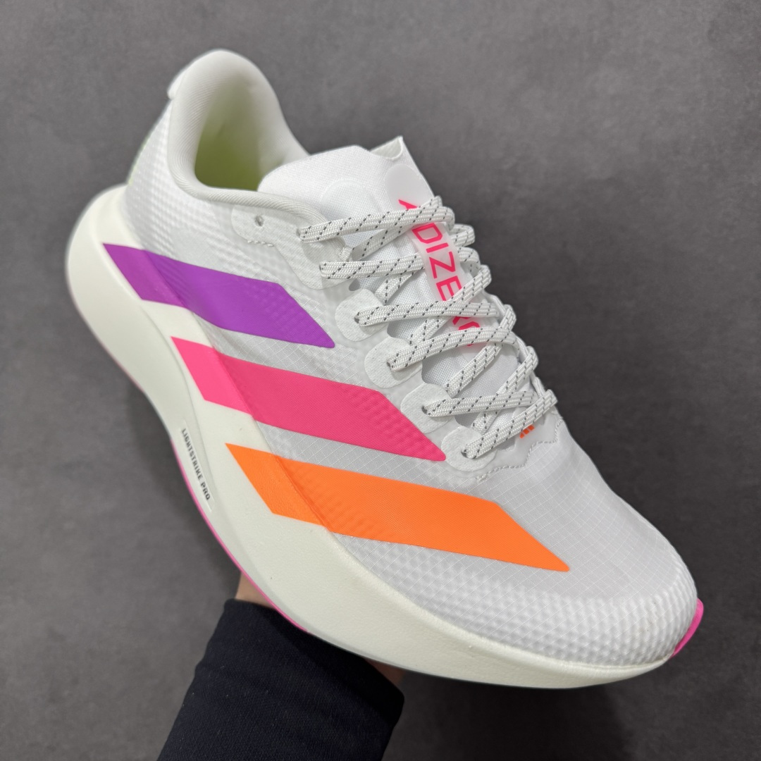 图片[3]-【公司级】Adidas Adizero Evo SL 2 阿迪超轻透气缓震跑鞋 #以令人难以置信的138克重量，刷新了跑鞋轻量化的记录，阿迪在材料科学和工艺技术上的深厚积累。 #全新鞋款采用Lightweight Upper材料，让穿着者几乎能够体验到一种\”裸足\”的感觉 货号： KI4450 尺码：36 36.5 37 38 38.5 39 40 40.5 41 42 42.5 43 44 44.5 45-选品中心
