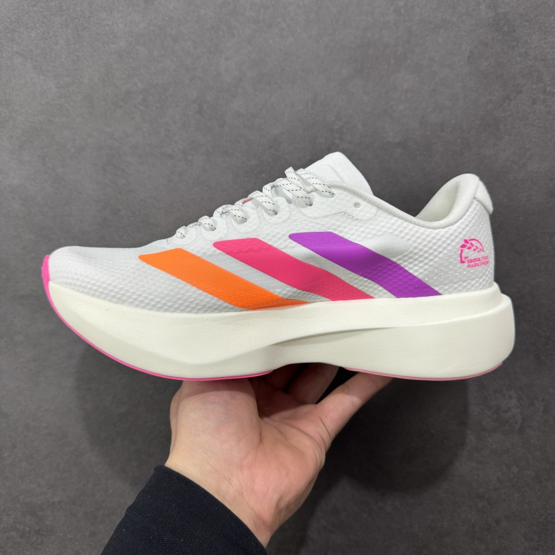 图片[2]-【公司级】Adidas Adizero Evo SL 2 阿迪超轻透气缓震跑鞋 #以令人难以置信的138克重量，刷新了跑鞋轻量化的记录，阿迪在材料科学和工艺技术上的深厚积累。 #全新鞋款采用Lightweight Upper材料，让穿着者几乎能够体验到一种\”裸足\”的感觉 货号： KI4450 尺码：36 36.5 37 38 38.5 39 40 40.5 41 42 42.5 43 44 44.5 45-选品中心