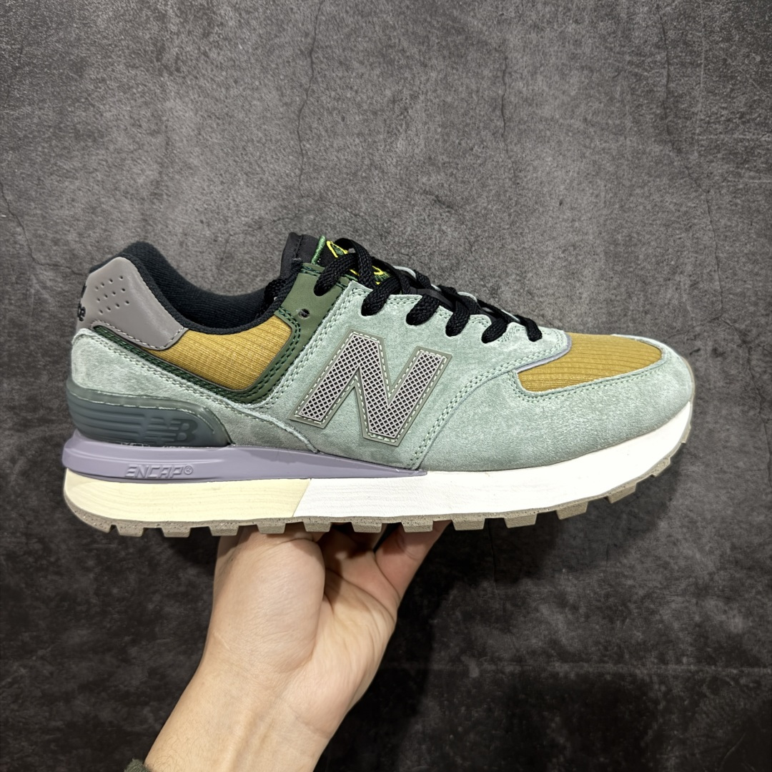 【公司级】New Balance NB 574 x 石头岛 复古运动跑步鞋 采用猪巴革组合网织物鞋面材质 全新4层组合独立私模大底 货号：U574LGTN 尺码：36 36.5 37.5 38 38.5 39 40 40.5 41.5 42 42.5 43 44 45-选品中心