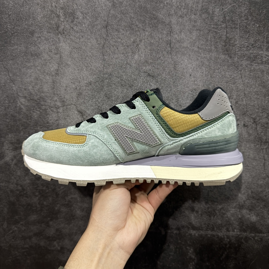 图片[2]-【公司级】New Balance NB 574 x 石头岛 复古运动跑步鞋 采用猪巴革组合网织物鞋面材质 全新4层组合独立私模大底 货号：U574LGTN 尺码：36 36.5 37.5 38 38.5 39 40 40.5 41.5 42 42.5 43 44 45-选品中心
