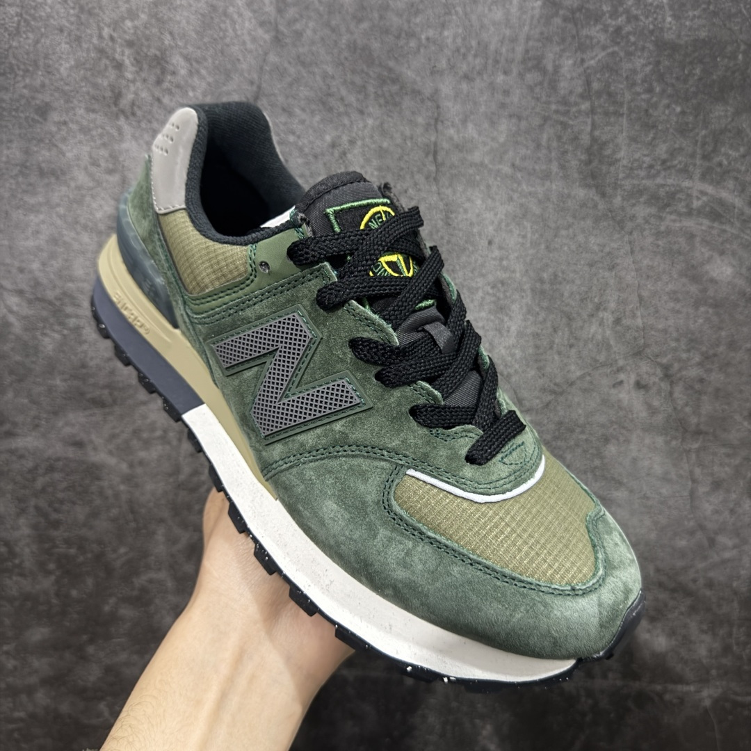 图片[3]-【公司级】New Balance NB 574 x 石头岛 复古运动跑步鞋 采用猪巴革组合网织物鞋面材质 全新4层组合独立私模大底 货号：U574LGIL 尺码：36 36.5 37.5 38 38.5 39 40 40.5 41.5 42 42.5 43 44 45-选品中心
