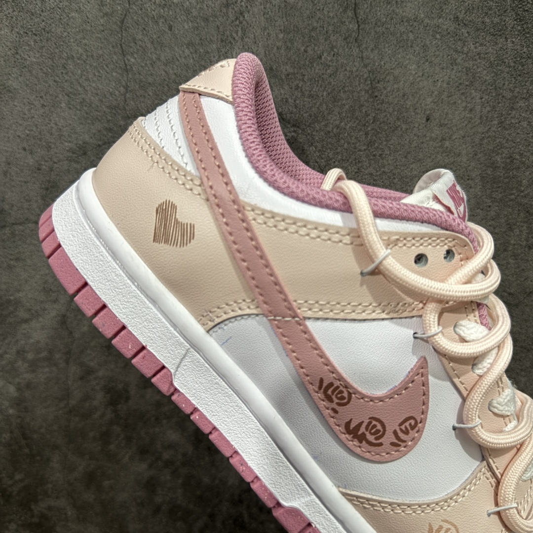 图片[7]-【YC纯原】 NK Dunk Low低帮定制配色蜜语玫瑰 粉白 货号：DD1873 112 尺码：35.5 36 36.5 37 37.5 38 38.5 39 40-选品中心