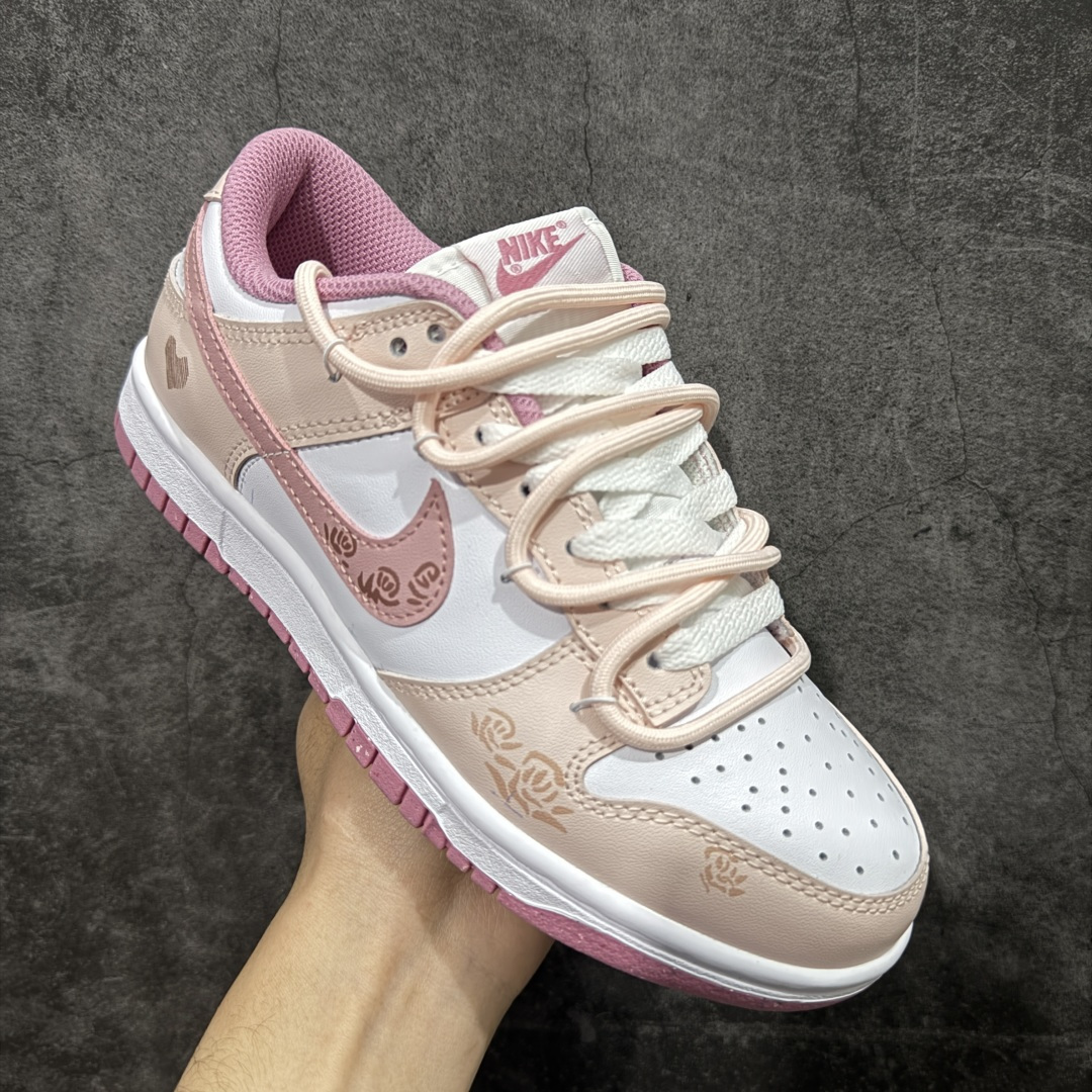 图片[3]-【YC纯原】 NK Dunk Low低帮定制配色蜜语玫瑰 粉白 货号：DD1873 112 尺码：35.5 36 36.5 37 37.5 38 38.5 39 40-选品中心