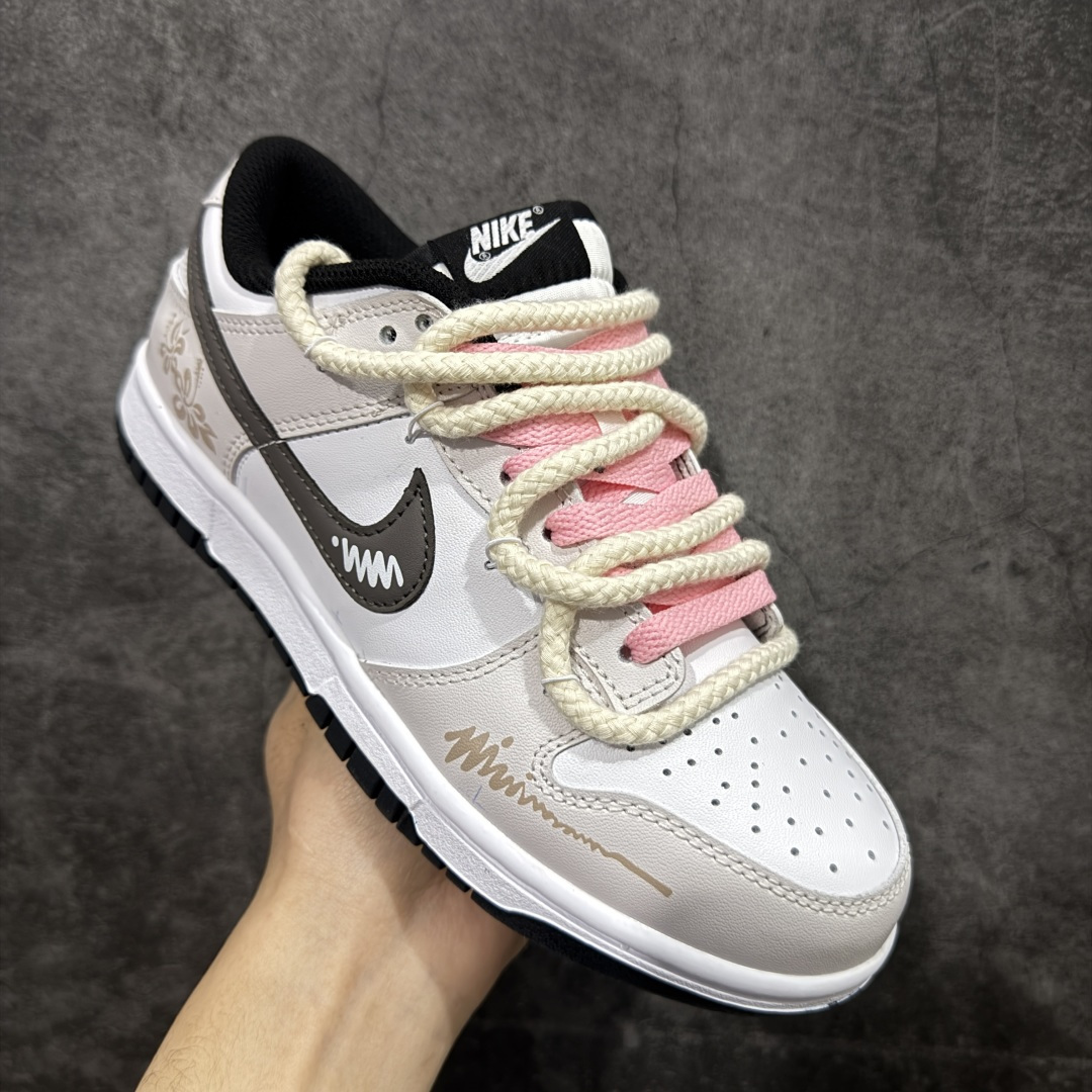 图片[3]-【YC纯原】 NK Dunk Low低帮定制配色唯美花园 米白灰 货号：DD1391 100 尺码：35.5 36 36.5 37 37.5 38 38.5 39 40-选品中心