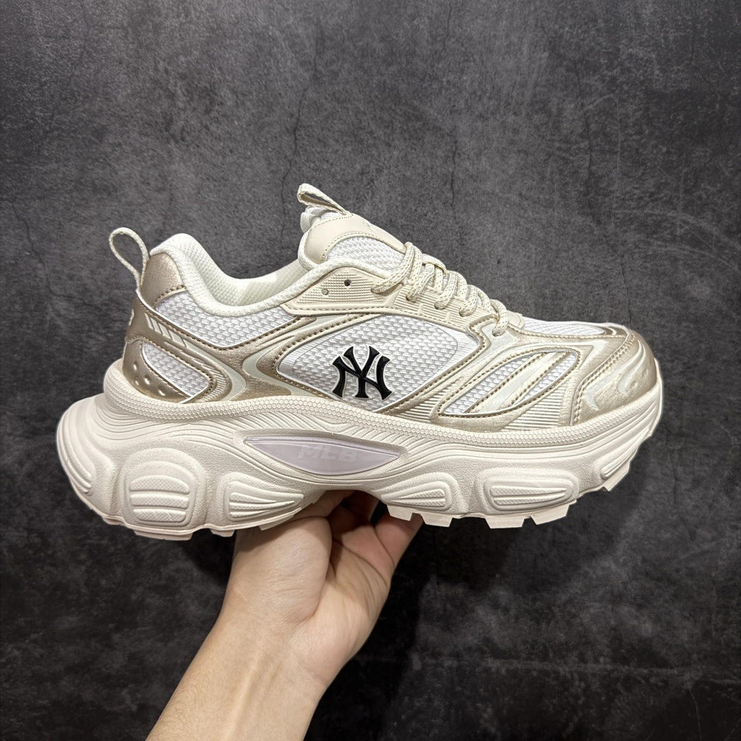 【纯原版】MLB Winner Chunky 2026 新款 NY百搭舒适休闲潮流运动厚底增高 防滑耐磨 低帮 老爹鞋 男女同款 潮流厚底时尚街头赛博皮面老爹鞋 MLB官方同步出货 虞书欣等众多潮流明星同款 高弹双层MD大底 原楦原档案数据开发版型（完美鞋头弧度/后套收口效果🆚市面文案版本‼️） 原厂立体填充鞋舌海绵 中底注胶孔原数据开发模具大底原厂转印标市面上唯一纯原版本 原材料打造 内增高6cm 原厂1：1模具开发 原厂进口纳米材质 原厂 全套手提袋 原盒雷射防伪标包装 天猫订单品质 官网尺码：35 36 36.5 37.5 38 38.5 39 40 40.5 41 42 42.5 43 44 45-选品中心