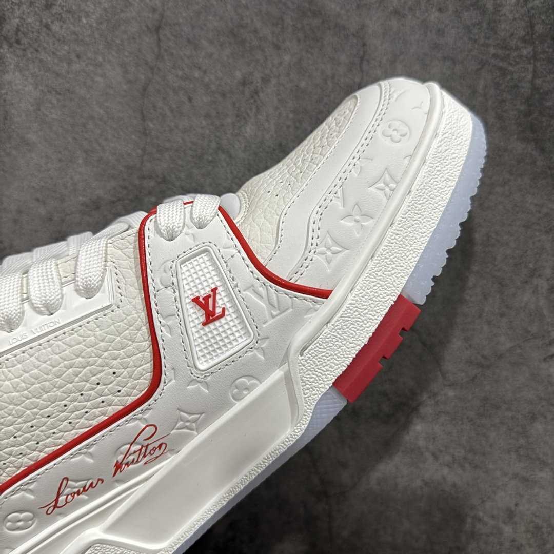 图片[6]-【PK纯原版】Louis Vuitton 路易威登 LV Trainer 低帮休闲板鞋 同步官方2025最新原版包装 海淘代购同渠道品质 高端零售 外贸充正专供 原版购入开发 ZP级全套包装 完美楦型 正确卡色 大底TPU 质感媲美原版 细节与原版一致 请注意区分市面通货材 尺码：39 40 41 42 43 44 45 46-选品中心