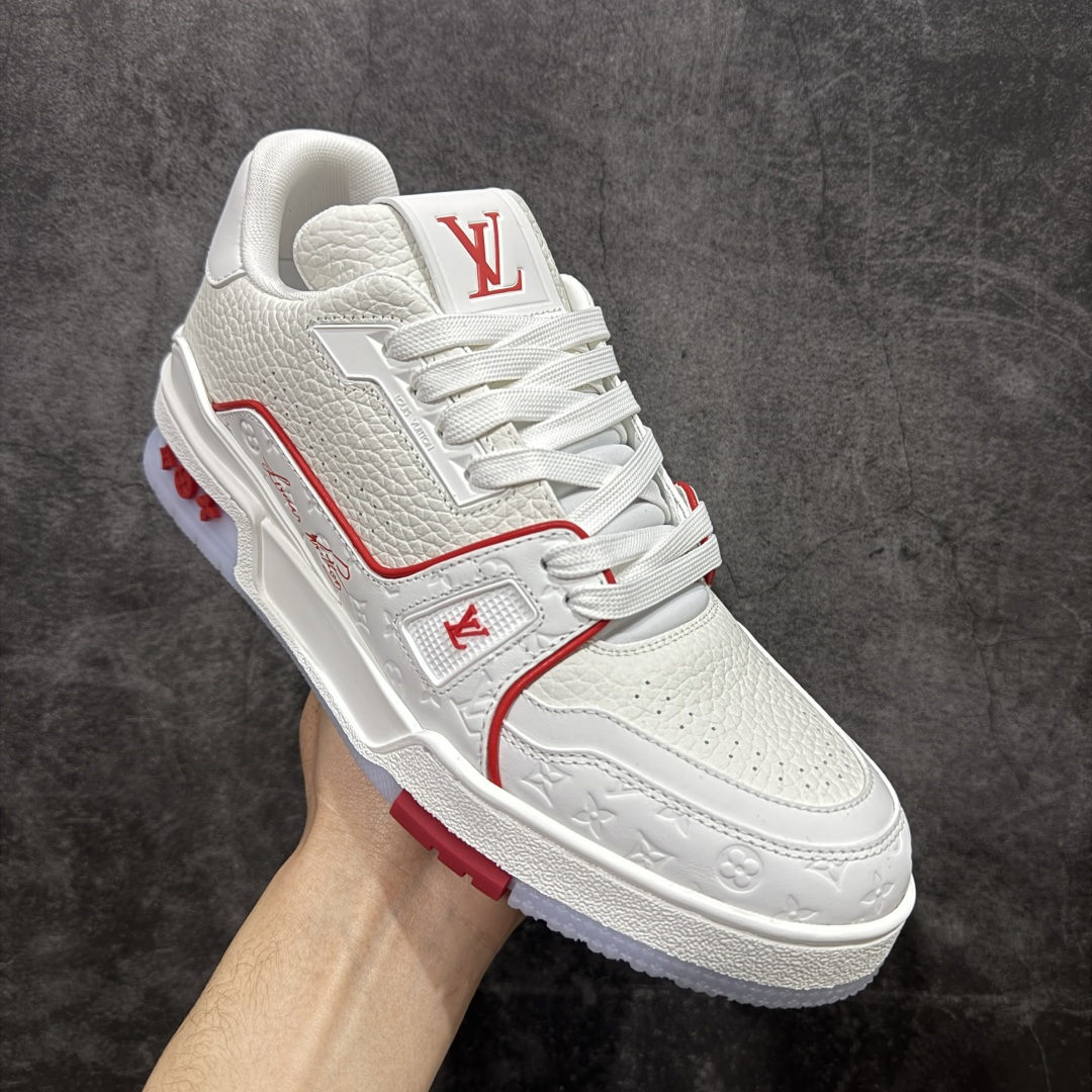 图片[3]-【PK纯原版】Louis Vuitton 路易威登 LV Trainer 低帮休闲板鞋 同步官方2025最新原版包装 海淘代购同渠道品质 高端零售 外贸充正专供 原版购入开发 ZP级全套包装 完美楦型 正确卡色 大底TPU 质感媲美原版 细节与原版一致 请注意区分市面通货材 尺码：39 40 41 42 43 44 45 46-选品中心