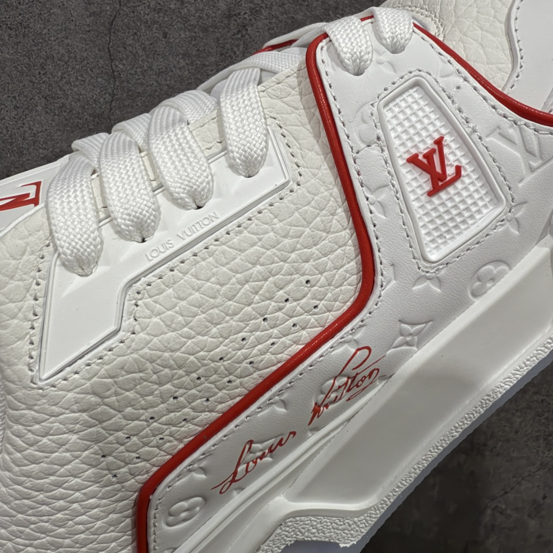 图片[4]-【PK纯原版】Louis Vuitton 路易威登 LV Trainer 低帮休闲板鞋 同步官方2025最新原版包装 海淘代购同渠道品质 高端零售 外贸充正专供 原版购入开发 ZP级全套包装 完美楦型 正确卡色 大底TPU 质感媲美原版 细节与原版一致 请注意区分市面通货材 尺码：39 40 41 42 43 44 45 46-选品中心