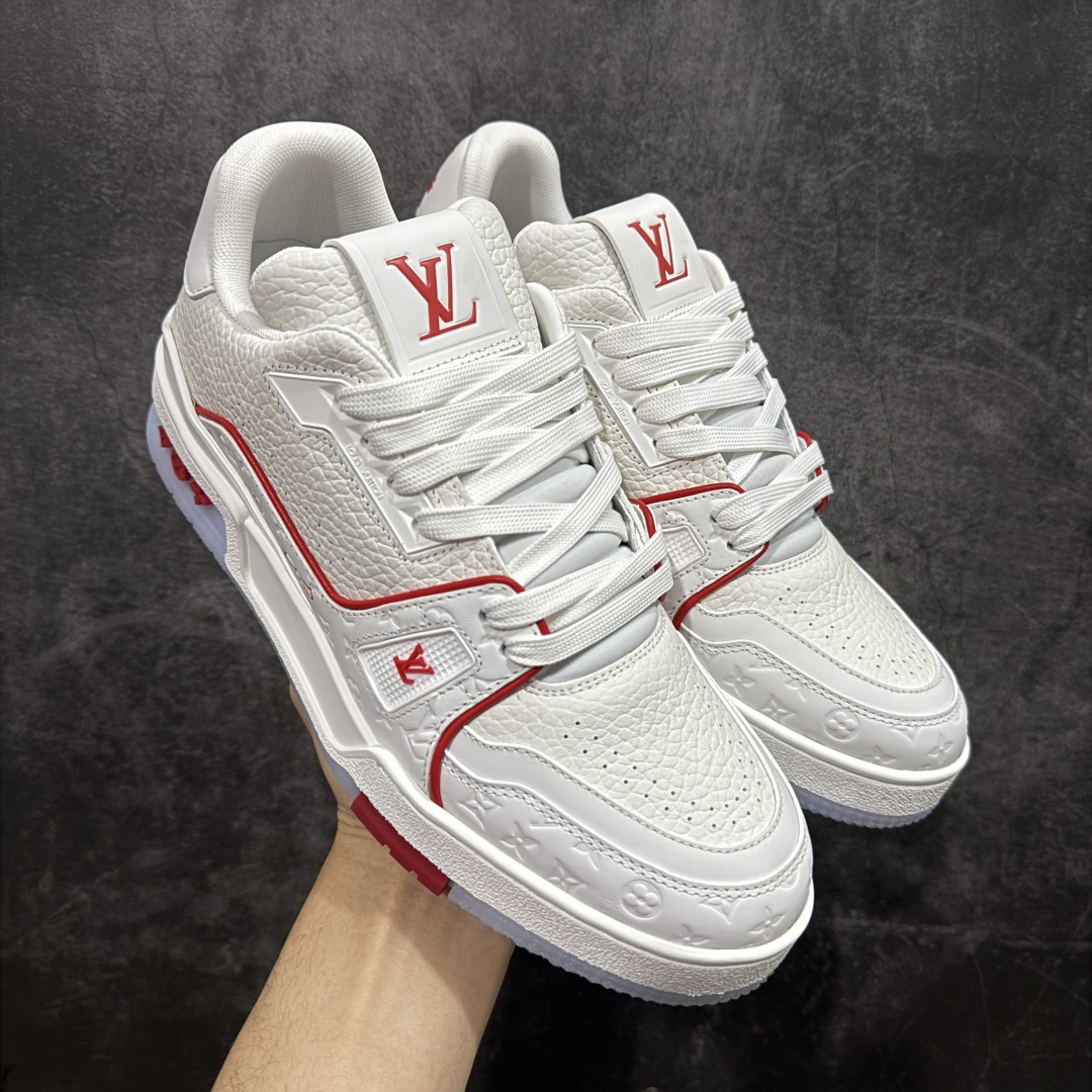 【PK纯原版】Louis Vuitton 路易威登 LV Trainer 低帮休闲板鞋 同步官方2025最新原版包装 海淘代购同渠道品质 高端零售 外贸充正专供 原版购入开发 ZP级全套包装 完美楦型 正确卡色 大底TPU 质感媲美原版 细节与原版一致 请注意区分市面通货材 尺码：39 40 41 42 43 44 45 46-选品中心