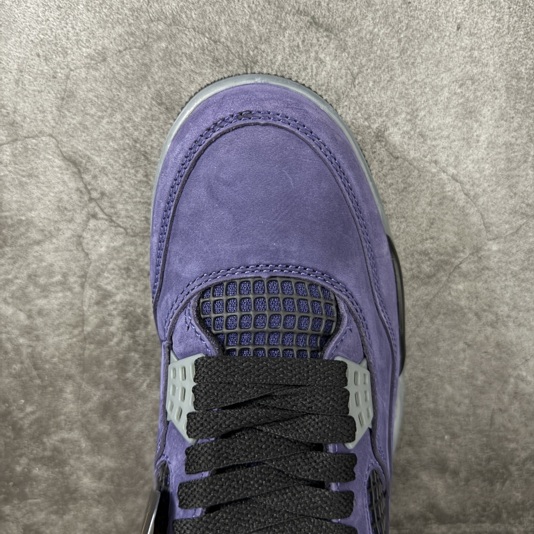 图片[5]-【新DT版】Air Jordan 4 Retro OG \”Imperial Purple\” 复刻帝王紫 AJ4 乔丹4代 aj4 乔4 复刻湖人 紫黄色 全新升级改良 顶级原厂麂皮绒感到位 原鞋原楦原纸板同源开发 完美呈现乔4的版型 内侧正确双色网格 还原细节 原厂皮料 正确气垫颜色 正确网格工艺 正确拉帮工艺 全鞋原装材料制作 原档案原模具打造 支持全方位与正品对比 尺码：40-47.5-选品中心