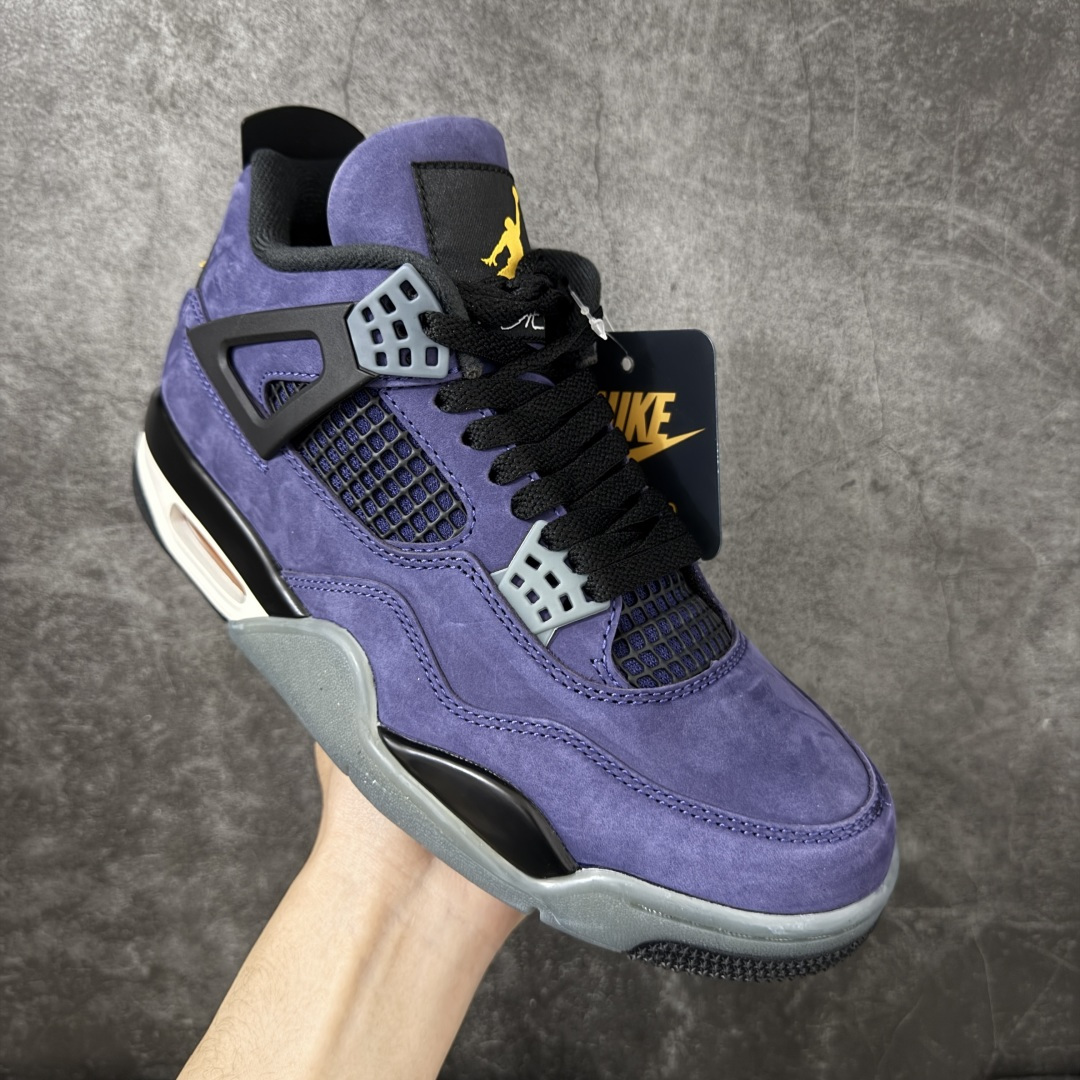 图片[3]-【新DT版】Air Jordan 4 Retro OG \”Imperial Purple\” 复刻帝王紫 AJ4 乔丹4代 aj4 乔4 复刻湖人 紫黄色 全新升级改良 顶级原厂麂皮绒感到位 原鞋原楦原纸板同源开发 完美呈现乔4的版型 内侧正确双色网格 还原细节 原厂皮料 正确气垫颜色 正确网格工艺 正确拉帮工艺 全鞋原装材料制作 原档案原模具打造 支持全方位与正品对比 尺码：40-47.5-选品中心