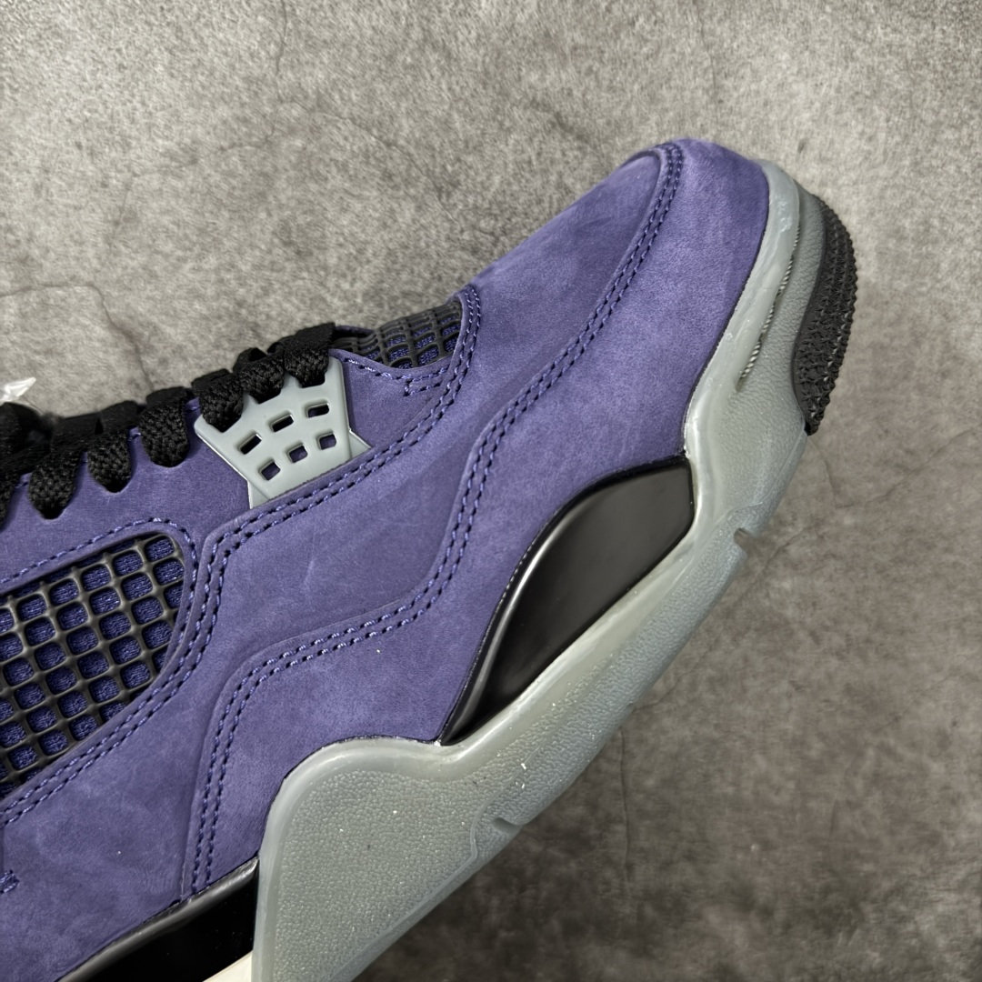 图片[6]-【新DT版】Air Jordan 4 Retro OG \”Imperial Purple\” 复刻帝王紫 AJ4 乔丹4代 aj4 乔4 复刻湖人 紫黄色 全新升级改良 顶级原厂麂皮绒感到位 原鞋原楦原纸板同源开发 完美呈现乔4的版型 内侧正确双色网格 还原细节 原厂皮料 正确气垫颜色 正确网格工艺 正确拉帮工艺 全鞋原装材料制作 原档案原模具打造 支持全方位与正品对比 尺码：40-47.5-选品中心